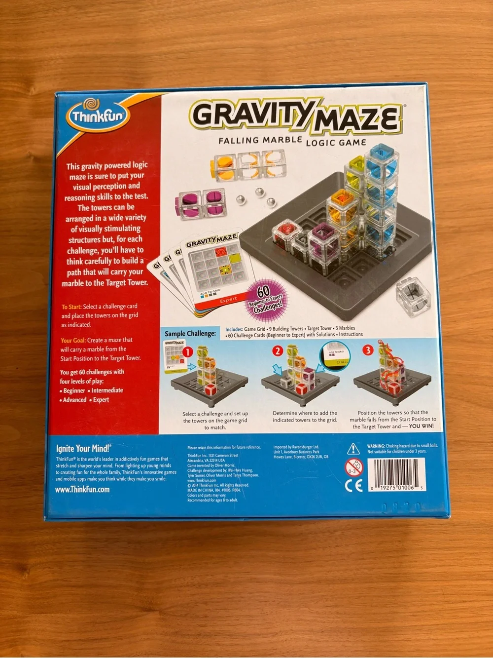 ThinkFun Gravity Maze Falling Marble Logic Game - Multicolor